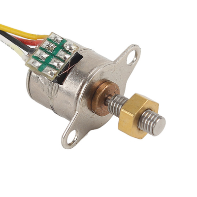 10mm Mini Stepping Motor 2 Phase 4 Wire Stepper Motor With Copper Nut Applied To Precision Medical Equipment