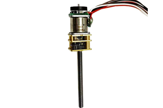 医療機器のために適したエンコーダーが付いている18°ステップ角度5Vdcギヤ モーター10mmねじモーター ステッピング モーター